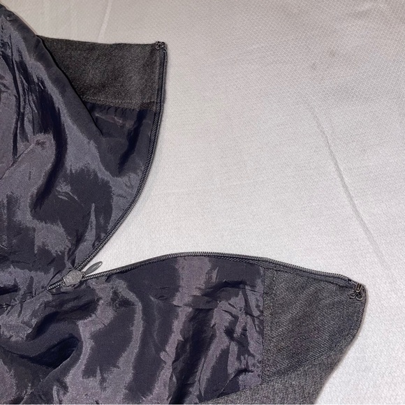 Loft Grey Skirt with back pleat size 8 pencil skirt - Picture 8 of 15